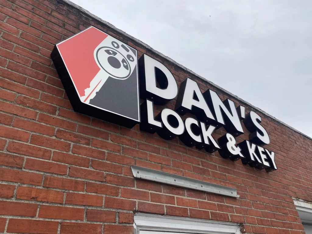 Dan's Lock & Key Channel Letter Sign